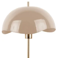 Online Leitmotiv WAVED DOME Lampe à poser en métal et marbre