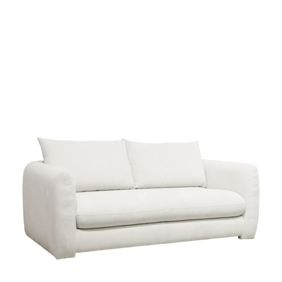 Discount Drawer WIAME Canapé convertible 2,5 places en velours côtelé
