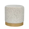 Discount Drawer WILD Pouf rond en tissu imprimé animal ø40cm
