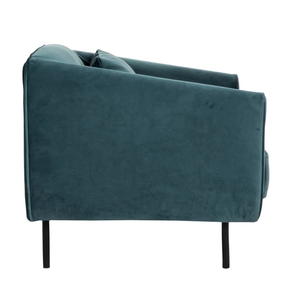 Clearance Drawer WINSEN Fauteuil en velours pieds droits en métal