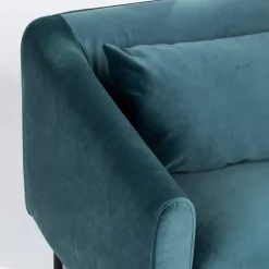 Clearance Drawer WINSEN Fauteuil en velours pieds droits en métal