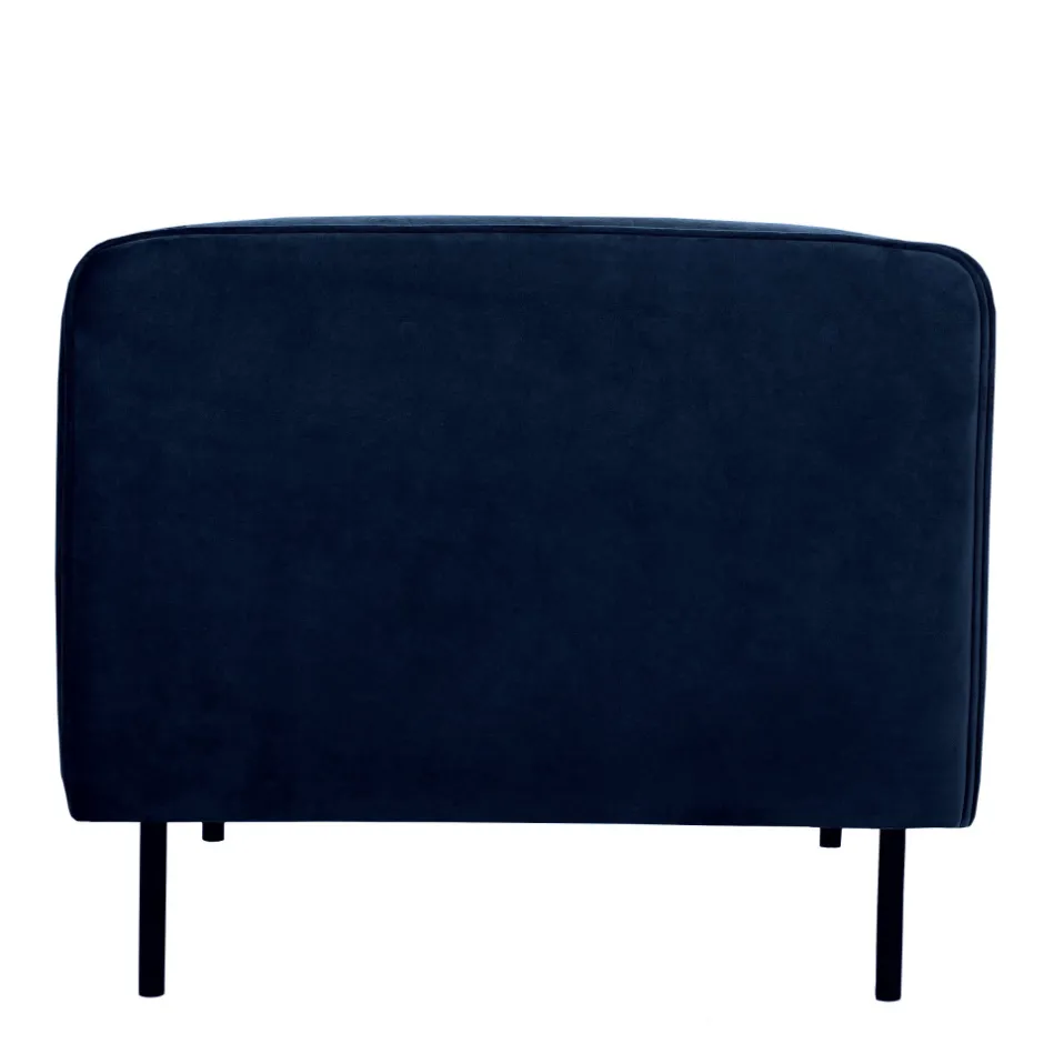 Clearance Drawer WINSEN Fauteuil en velours pieds droits en métal