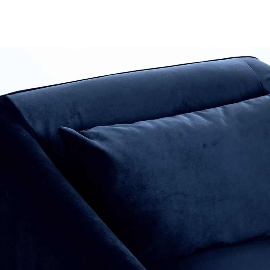 Clearance Drawer WINSEN Fauteuil en velours pieds droits en métal