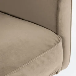 Clearance Drawer WINSEN Fauteuil en velours pieds droits en métal
