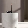 New Venture Home YORK Table d'appoint ronde effet marbre ø50cm