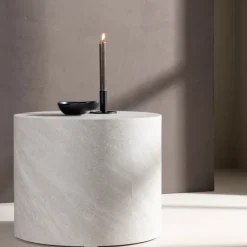 New Venture Home YORK Table d'appoint ronde effet marbre ø50cm