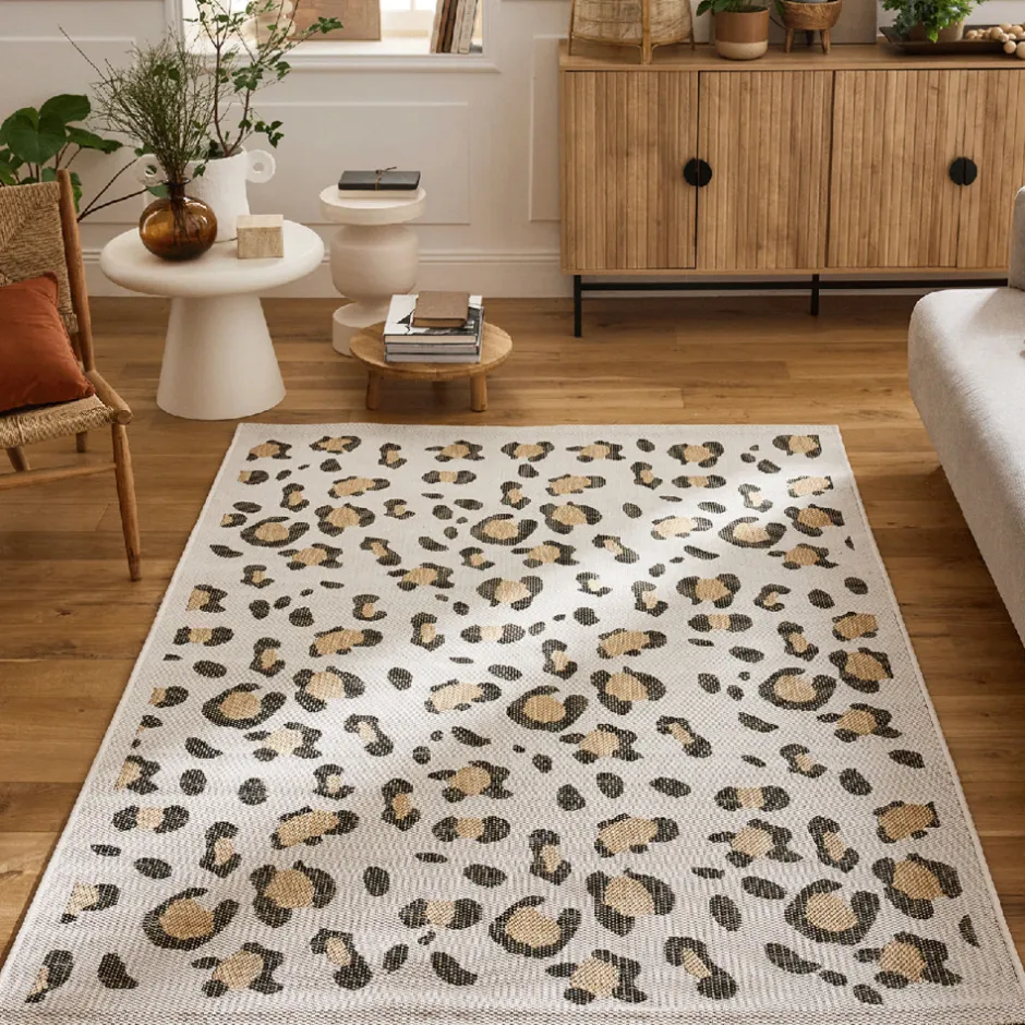 Online Drawer YUMA Tapis contemporain imprimé léopard