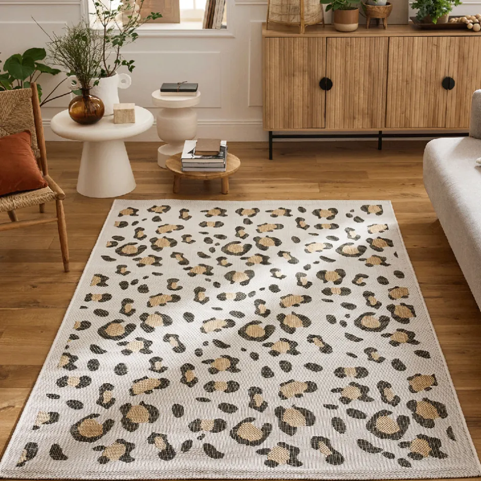 Online Drawer YUMA Tapis contemporain imprimé léopard