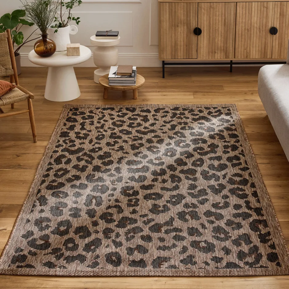 Sale Drawer YUMA Tapis contemporain imprimé léopard
