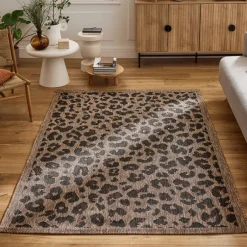 Sale Drawer YUMA Tapis contemporain imprimé léopard