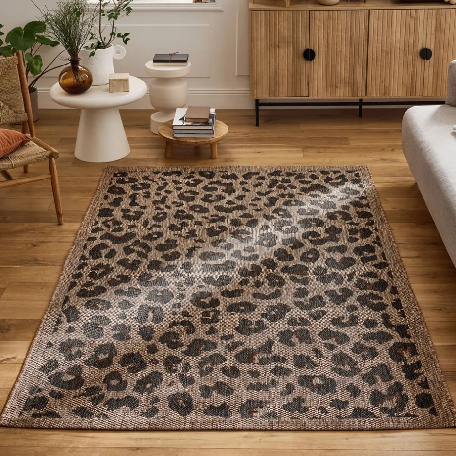 Sale Drawer YUMA Tapis contemporain imprimé léopard