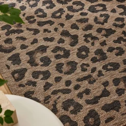 Sale Drawer YUMA Tapis contemporain imprimé léopard