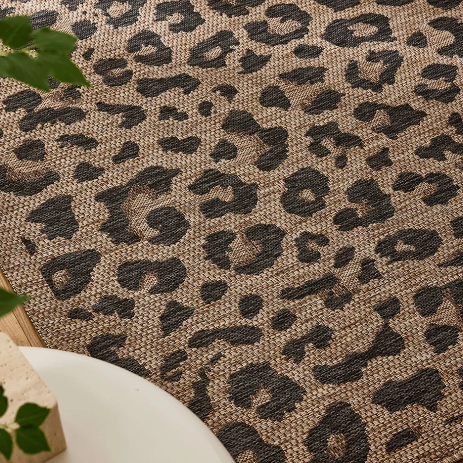 Sale Drawer YUMA Tapis contemporain imprimé léopard