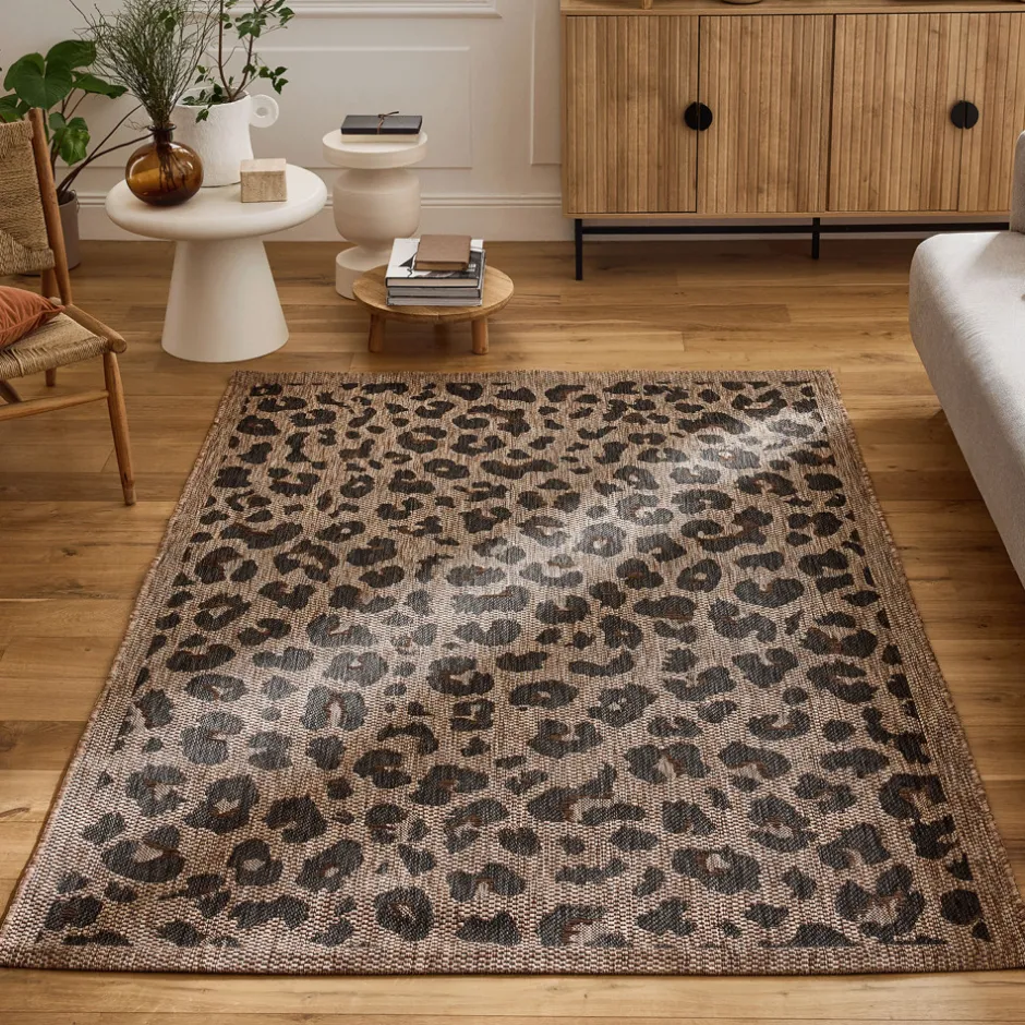 Sale Drawer YUMA Tapis contemporain imprimé léopard