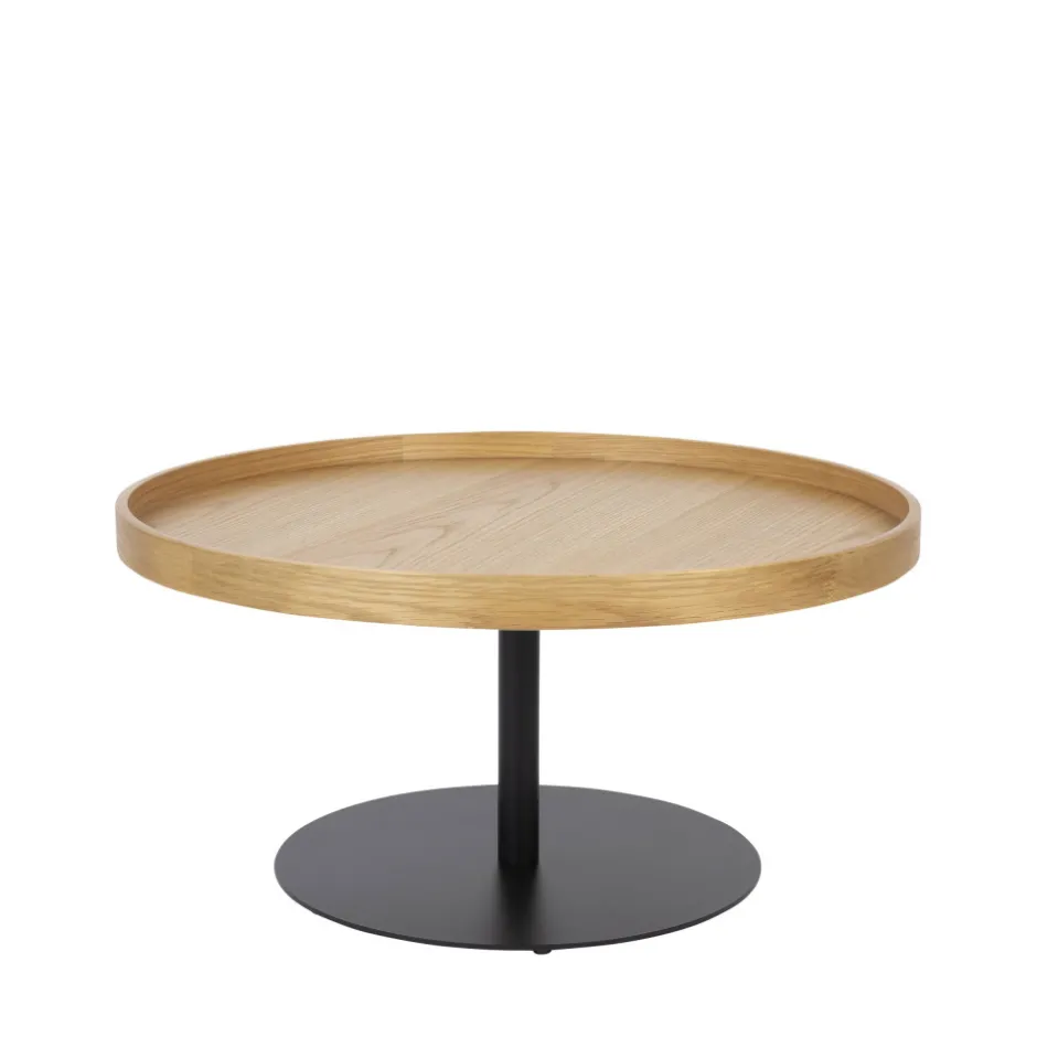 Hot No name YURI Table basse ronde en bois et métal ø70cm