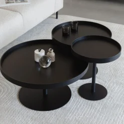Hot No name YURI Table basse ronde en bois et métal ø70cm