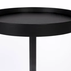 New No name YURI Table d'appoint ronde en bois et métal ø45cm
