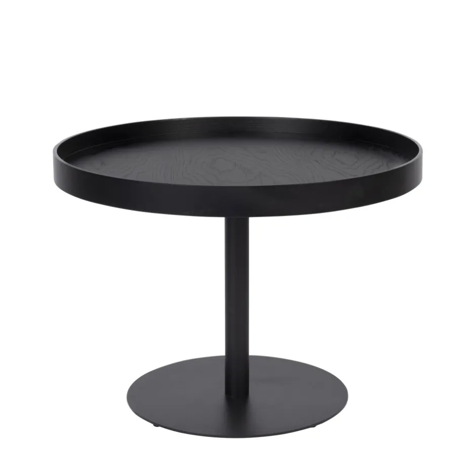 Online No name YURI Table d'appoint ronde en bois et métal ø56cm