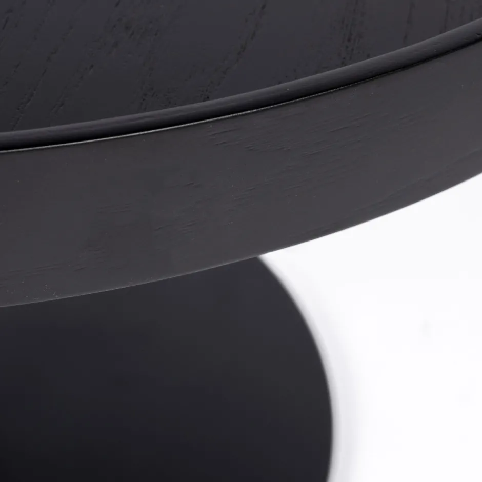 Online No name YURI Table d'appoint ronde en bois et métal ø56cm
