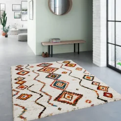 New Drawer ZAZY Tapis d'inspiration berbère à motif ethnique