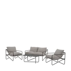Clearance Drawer ZENO Salon de jardin 4 places en acier