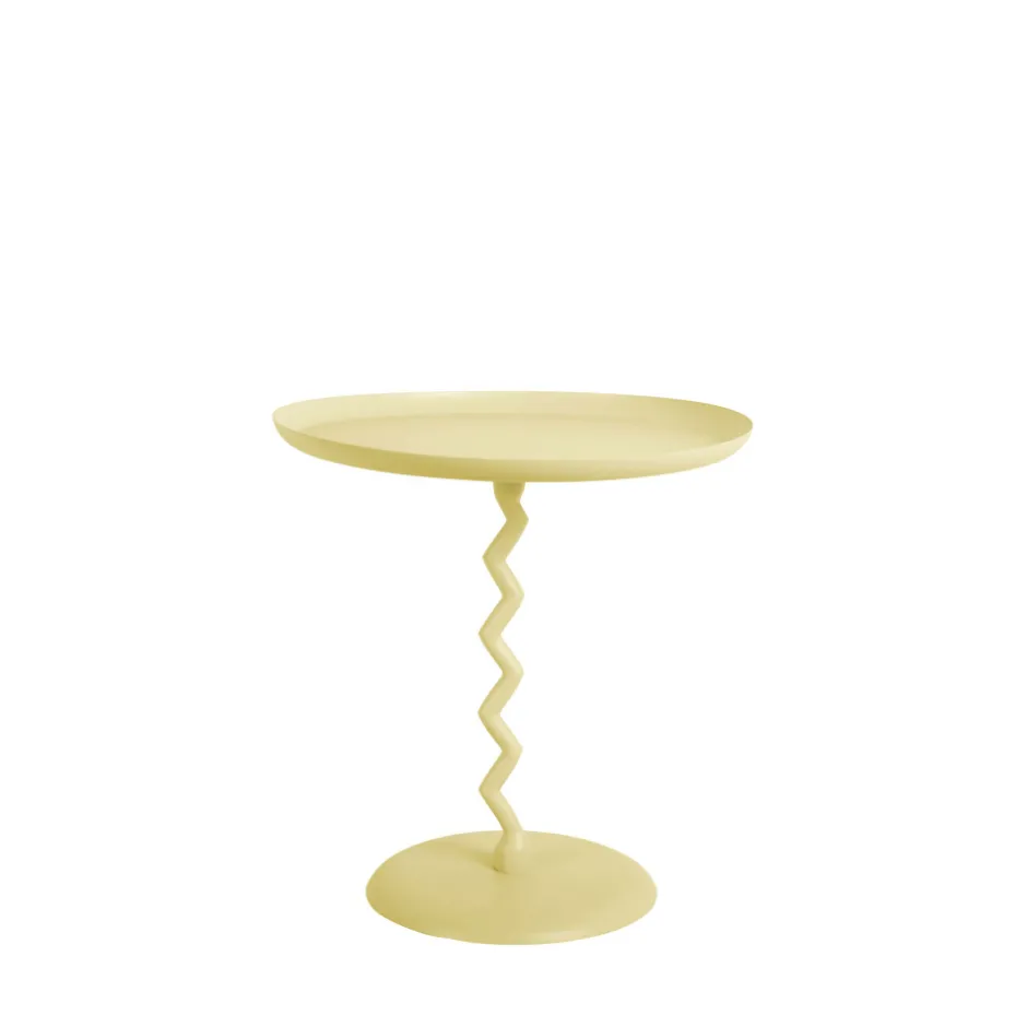 Clearance Leitmotiv ZIGZAG Table d'appoint ronde en métal ø40cm