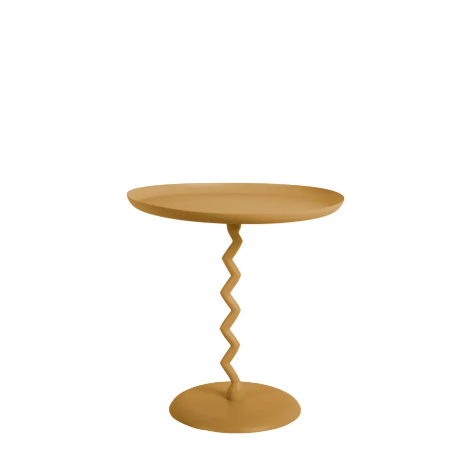 Clearance Leitmotiv ZIGZAG Table d'appoint ronde en métal ø40cm