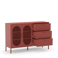 Sale No name ZIO Buffet 2 portes 3 tiroirs en métal L140cm