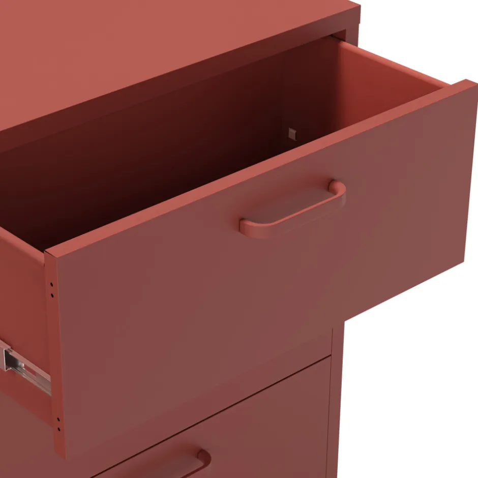 Sale No name ZIO Buffet 2 portes 3 tiroirs en métal L140cm