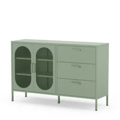 Sale No name ZIO Buffet 2 portes 3 tiroirs en métal L140cm