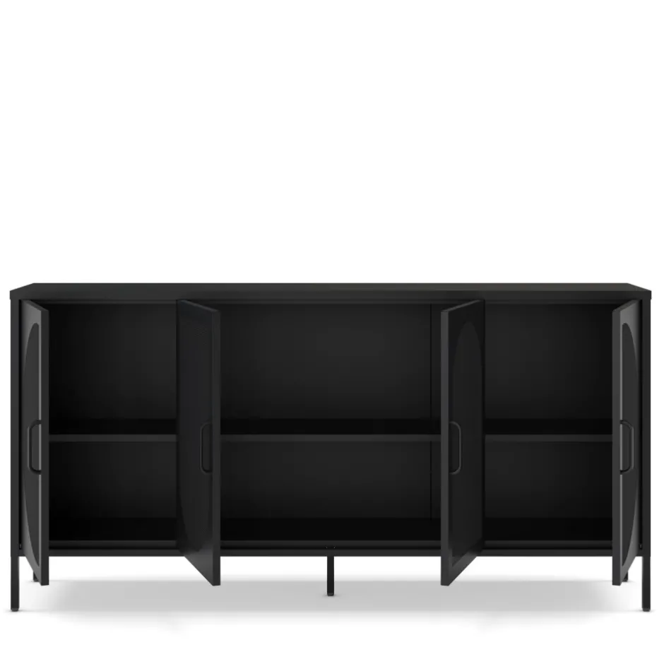 Discount No name ZIO Buffet 4 portes en métal L160cm
