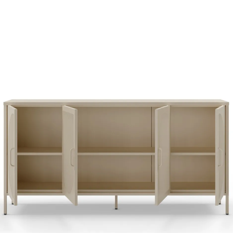 Discount No name ZIO Buffet 4 portes en métal L160cm