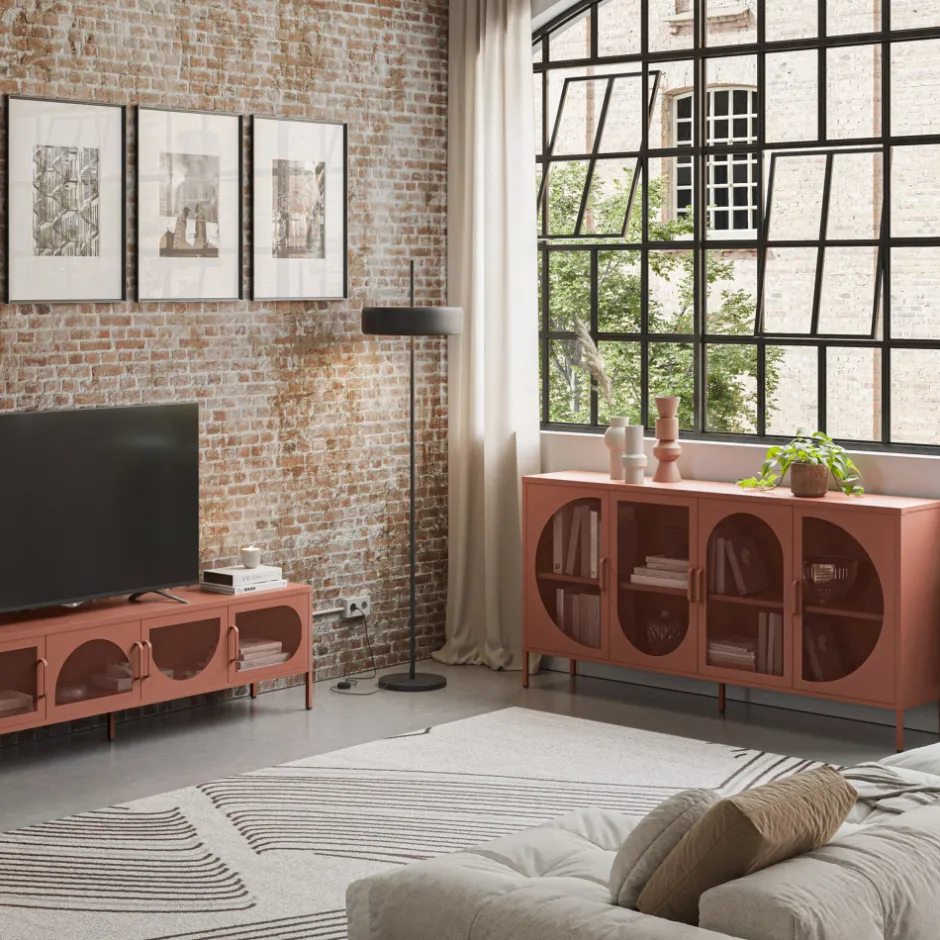 Discount No name ZIO Buffet 4 portes en métal L160cm