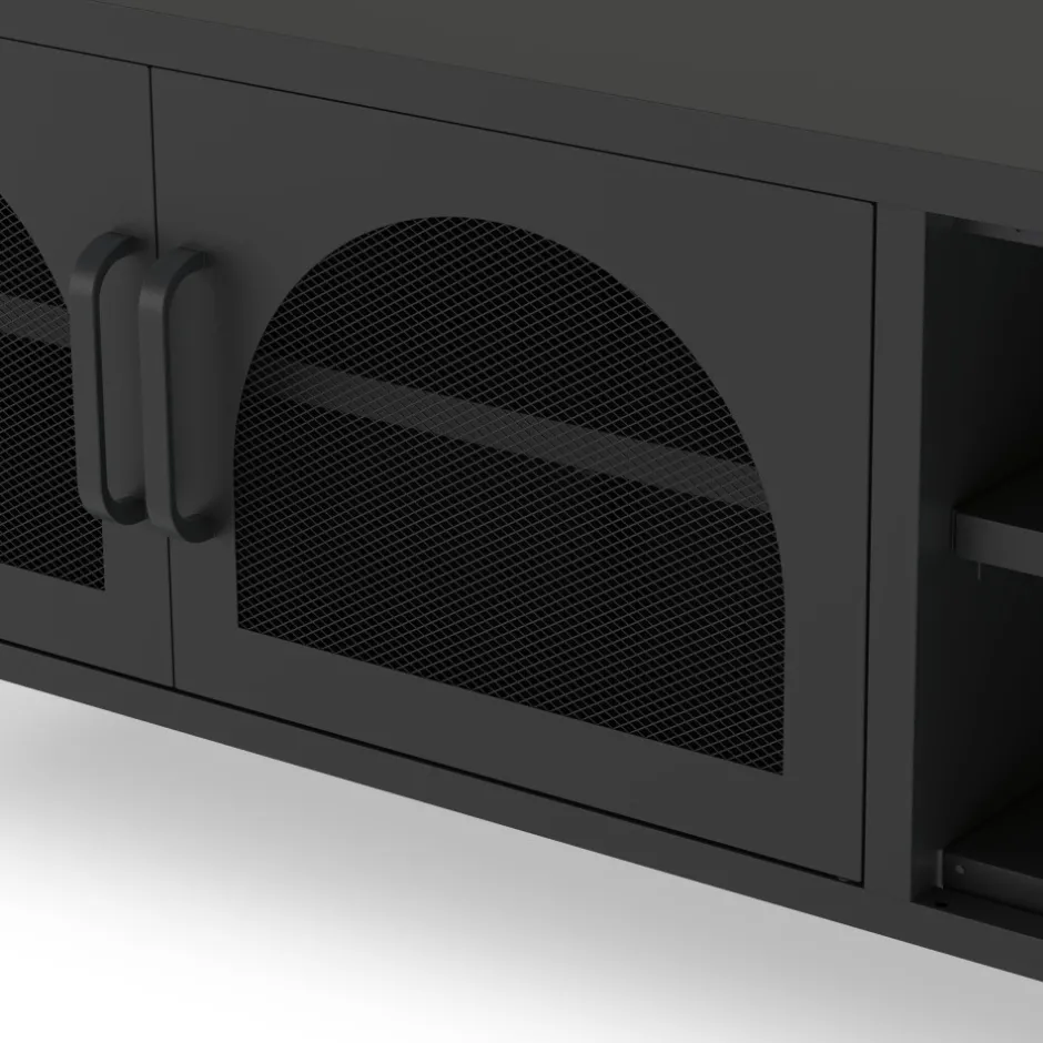 Discount No name ZIO Meuble TV 2 portes en métal L160cm