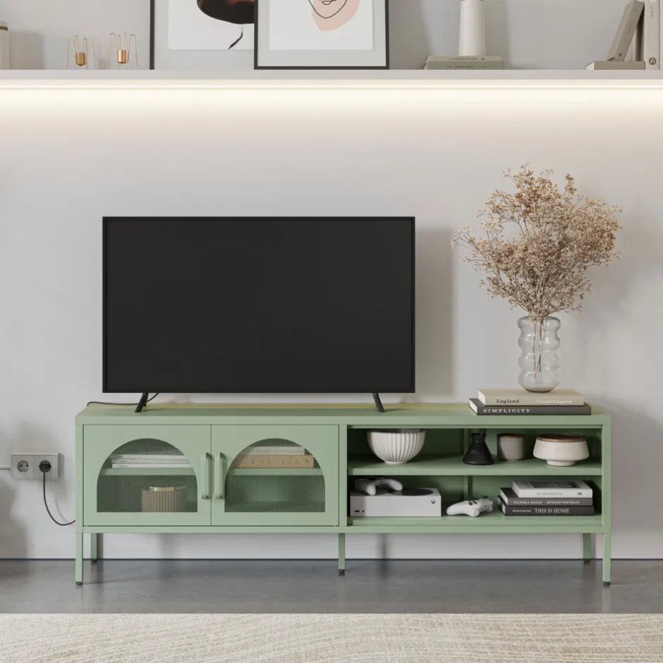 Discount No name ZIO Meuble TV 2 portes en métal L160cm
