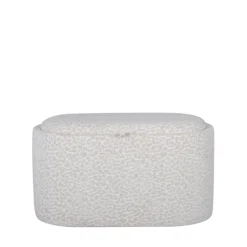 Hot Drawer ZOÉ Banc ovale imprimé animal avec plateau et rangement L77cm