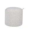 Clearance Drawer ZOÉ Pouf rond imprimé animal avec plateau et rangement ø40cm