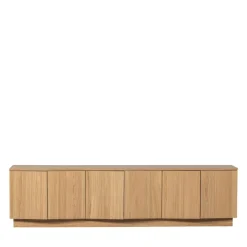 Woood ZUMA Meuble TV 6 portes en bois L200cm
