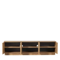 Woood ZUMA Meuble TV 6 portes en bois L200cm
