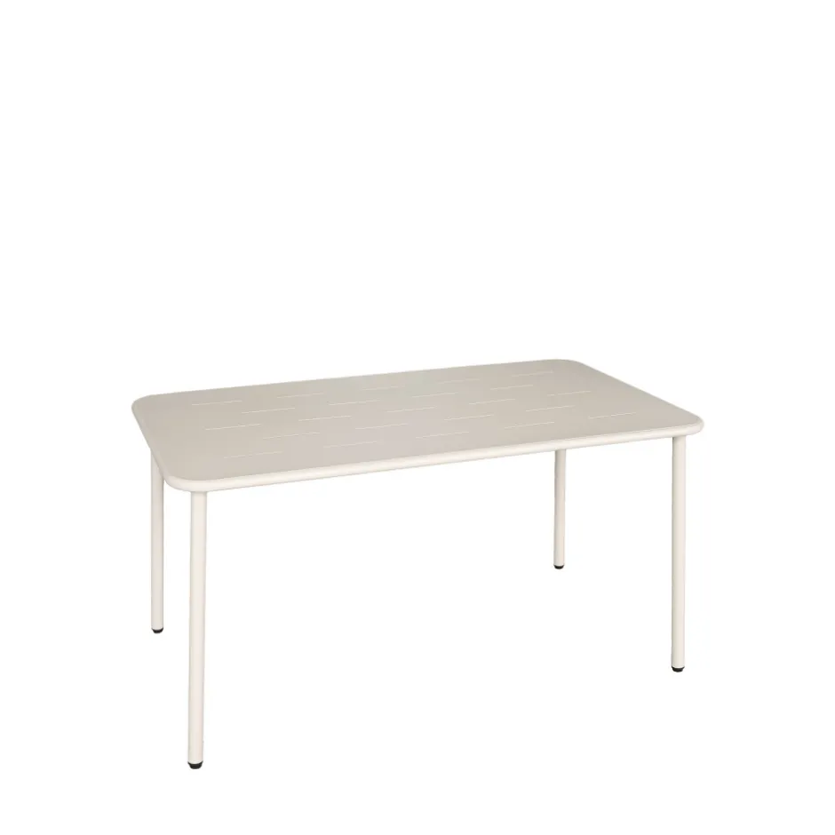 Online Drawer ZYRA Table à manger de jardin 4 personnes en métal
