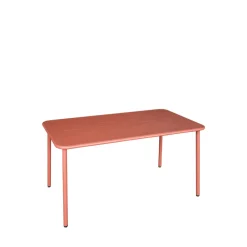 Online Drawer ZYRA Table à manger de jardin 4 personnes en métal