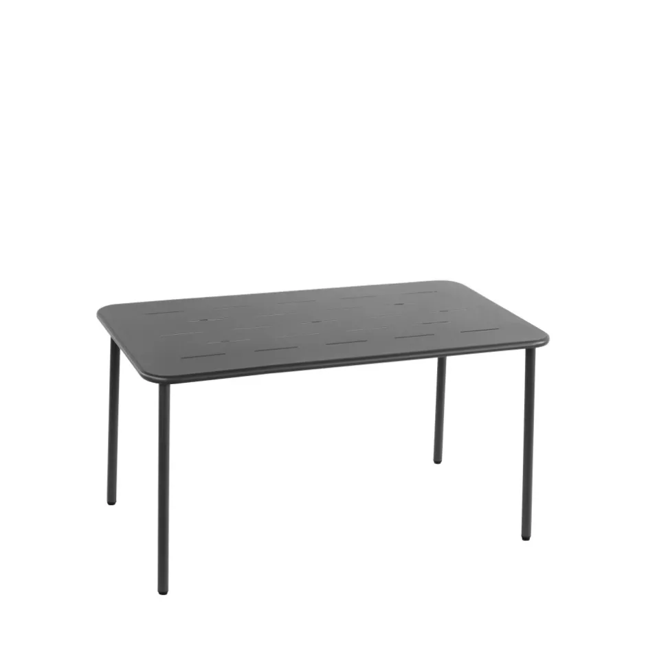 Online Drawer ZYRA Table à manger de jardin 4 personnes en métal